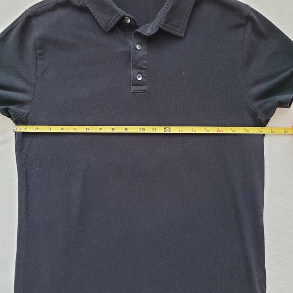 Men's Black Polo EUC | Cotton Stretch Medium | Express - Picture 5 of 11